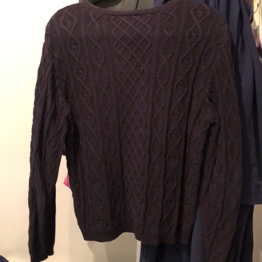Talbots Navy Sweater - Picture 3 of 4